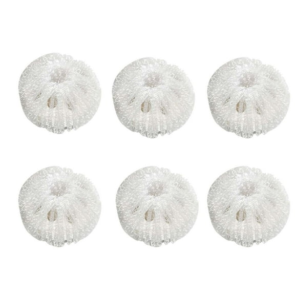 6pc Hair Lint Fluff Grabbing Laundry Balls for Washing Machine - Cleaning & Balancing Washer Balls to Remove Pet Hair, Lint & Dirt from Clothes - 3.5cm Nylon Laundry Balls