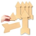thumbnail image 1 of 6pc Kraft Paper Mache Arrow Boxes - for Valentine's Day - Factory Direct Craft, 1 of 6