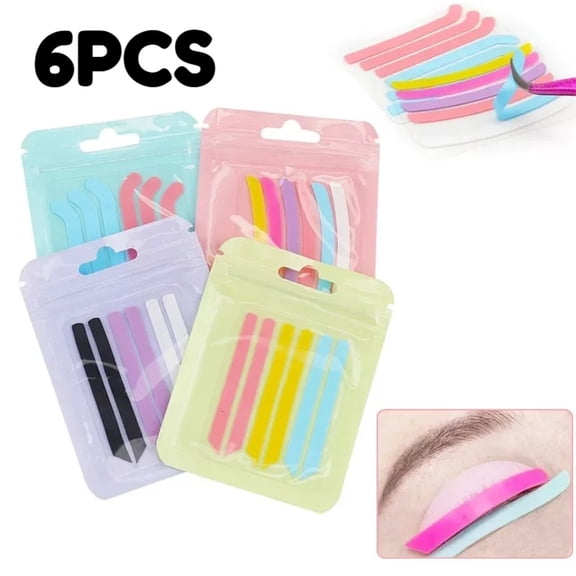 6pc Lashlift Silicone Pads Sticky Ribbon Tape Durable Soft Eyelash Lifting Perm