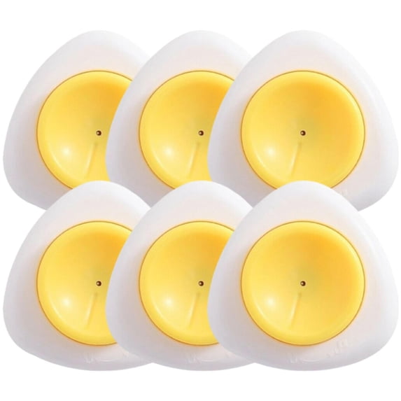 6pc Magnet Egg Piercer Tool - Perfect Hard-Boiled Peeling, Shell Pricker with Safety Lock for Easy Hole Punching & Peeling