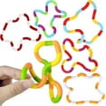thumbnail image 1 of 6pc Multicolored Fidget Toys for Kids, Boys, Girls, Adults - Best Sensory Items for Autism, Relaxation, Stress, Decompression - Squeeze, Twist, Chain Spinner Alternative Gift, 1 of 7