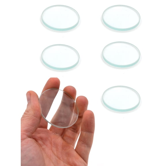 6pc Optical Lens Set, 2" - 200mm, 300mm, 500mm Focal Lengths - 3 Double Convex & 3 Double Concave, 2" (50mm) Diameter Lenses - Optically True Glass - Ground, Beveled Edges - Eisco Labs