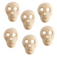 thumbnail image 1 of 6pc Paper Mache Kraft Skull Masks - for Day of the Dead Dia de Los Muertos - Factory Direct Craft, 1 of 7