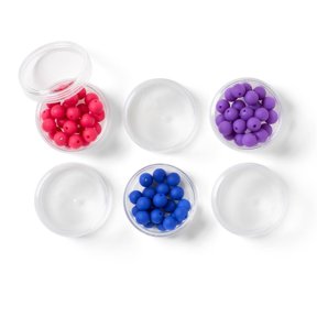 6pc Round Storage Containers with Lids, Stackable Organizer Bins for Home Storage
