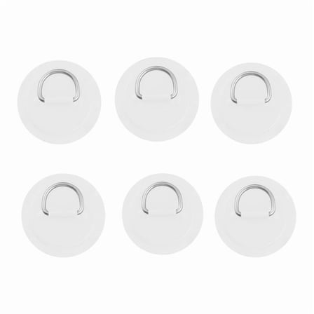 6pc Stainless Steel D Ring Pad Patch for PVC Inflatable Boat Kayak Canoe Dinghy Kayak SUP