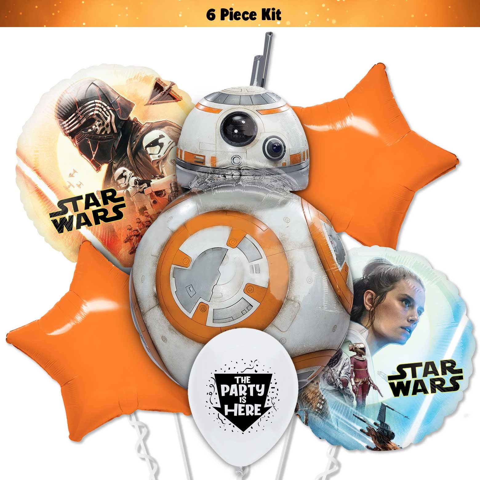 Unique 12 Inch Latex Star Wars Balloons - Pack Of 8 Classic Logo Party Balloons
