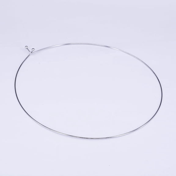 6pc Resistant 304 Stainless Steel Choker Necklaces Stainless Steel Color Inner Diameter: 13cm
