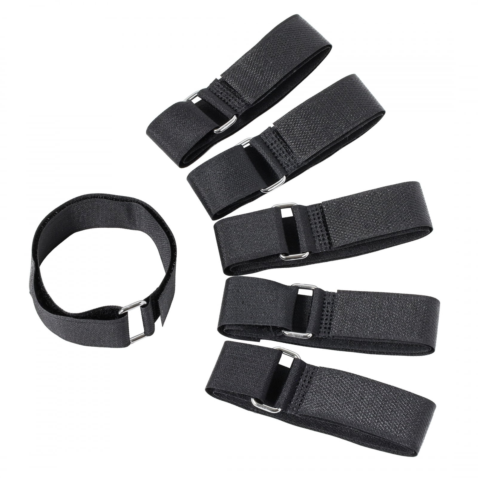 Universal Tool 6pc D-Ring Adjustable Multi-Purpose Velcro Quick Straps