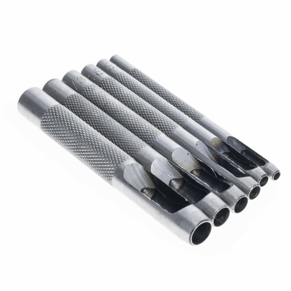 6pc Universal Heavy Duty Leather Hollow Punch Set