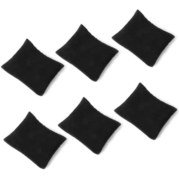6pc-Velvet Small Bracelet/Watch Pillow Jewelry Displays (Black)