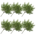 thumbnail image 1 of 6pc Vinyl Juniper Cedar Greenery Stems - for Winter/Christmas Decor - Factory Direct Craft, 1 of 5
