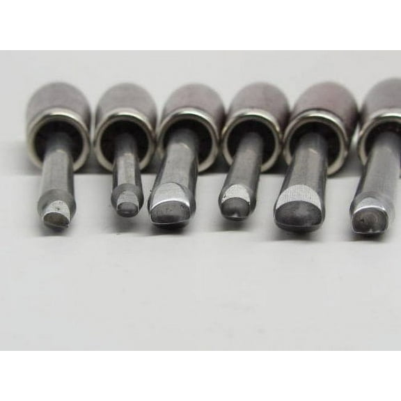 6pc Wood Carvers Eye Punches Oval by UJ Ramelson Co