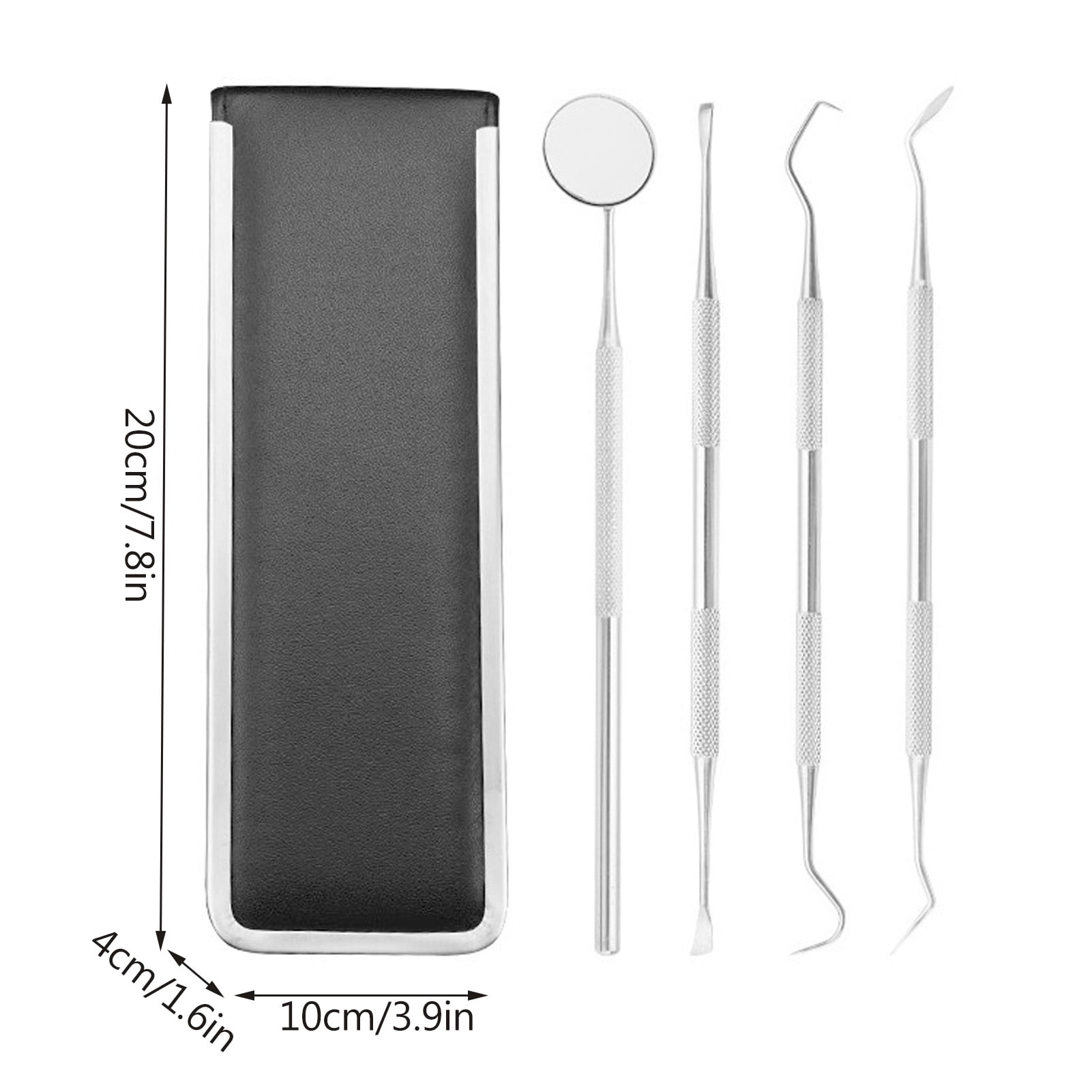 6pc dental hygiene tool kit dentist tartar scraper scaler dental