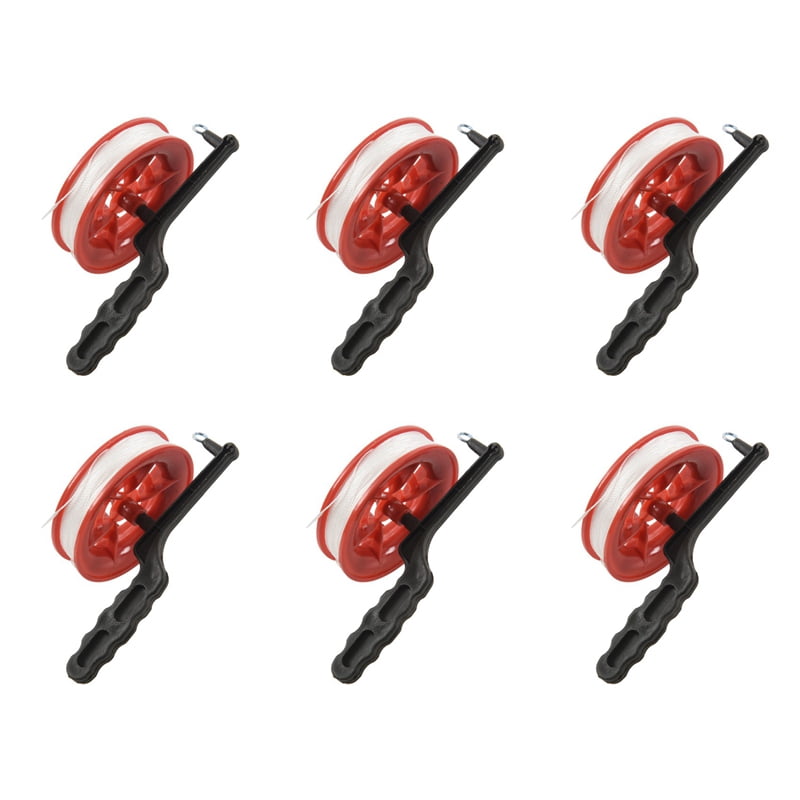 6pcs 100M Twisted String Line Red Wheel Kite Reel Winder - Walmart.com