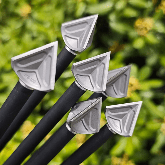 6pcs 100gr Stainless Steel Archery Field Points for Hunting