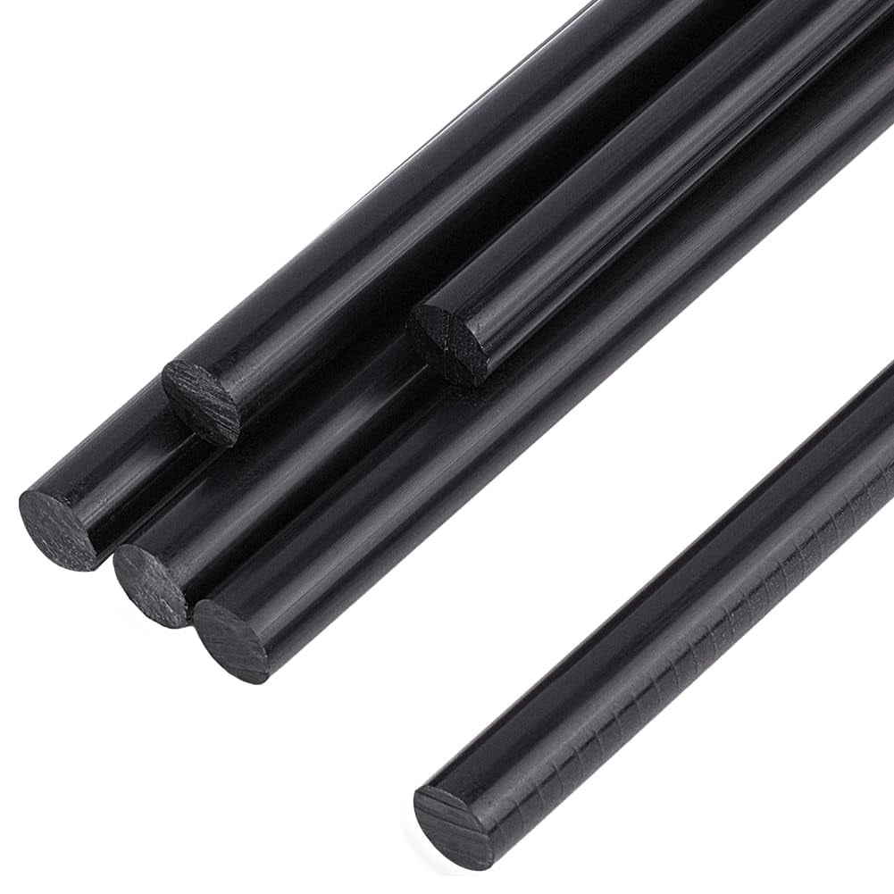 Black ABS Rod Machinable Plastic Round Bar Stock 6mm 8mm - View #5