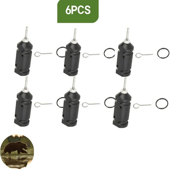 6pcs 12-Gauge Camping Tripwire Alarm System - Perimeter Security & Early Warning Device for Outdoor Property Protection