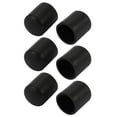 thumbnail image 1 of 6pcs 12mm Diameter Tube Insert Chair Leg Cap Round Black Tubing Plug, 1 of 4
