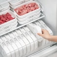 thumbnail image 1 of 6pcs 27oz Food Grade Plastic Meal Prep Container Square Freezer Fridge Storage Box with Clip Lid for Meat Vegetables Leftovers Space Saving Dishwasher Safety, 1 of 10