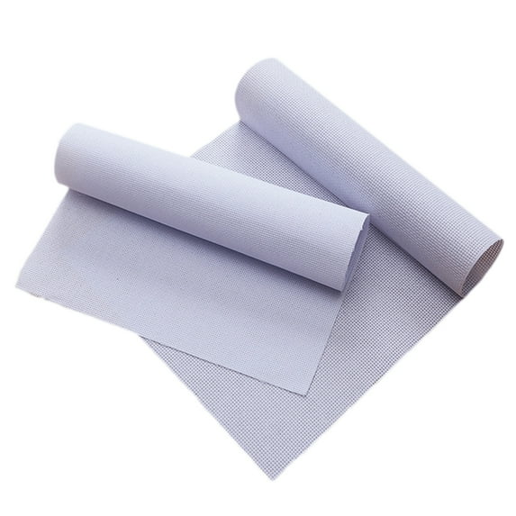 6pcs 14CT White Cross Stitch Cloth Handwork DIY Embroidery Fabric Reserve Aida Cloth
