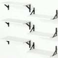 thumbnail image 1 of 6pcs 16.5 Inch Floating Shelves For Wall, Farmhouse Wall Shelves For Bedroom, Bathroom Storage, Living Room And Kitchen Decor, Christmas Home Decor, 1 of 6