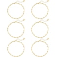 thumbnail image 1 of 6pcs 17.5cm Golden Bracelets Stainless Steel Link Chains Bracelets with Extender Chains Hypoallergenic Chains for Jewelry Making, 1 of 7