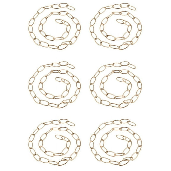 6pcs 1M Heavy Duty Chain for Vintage Chandelier Hanging Lamp,French Gold