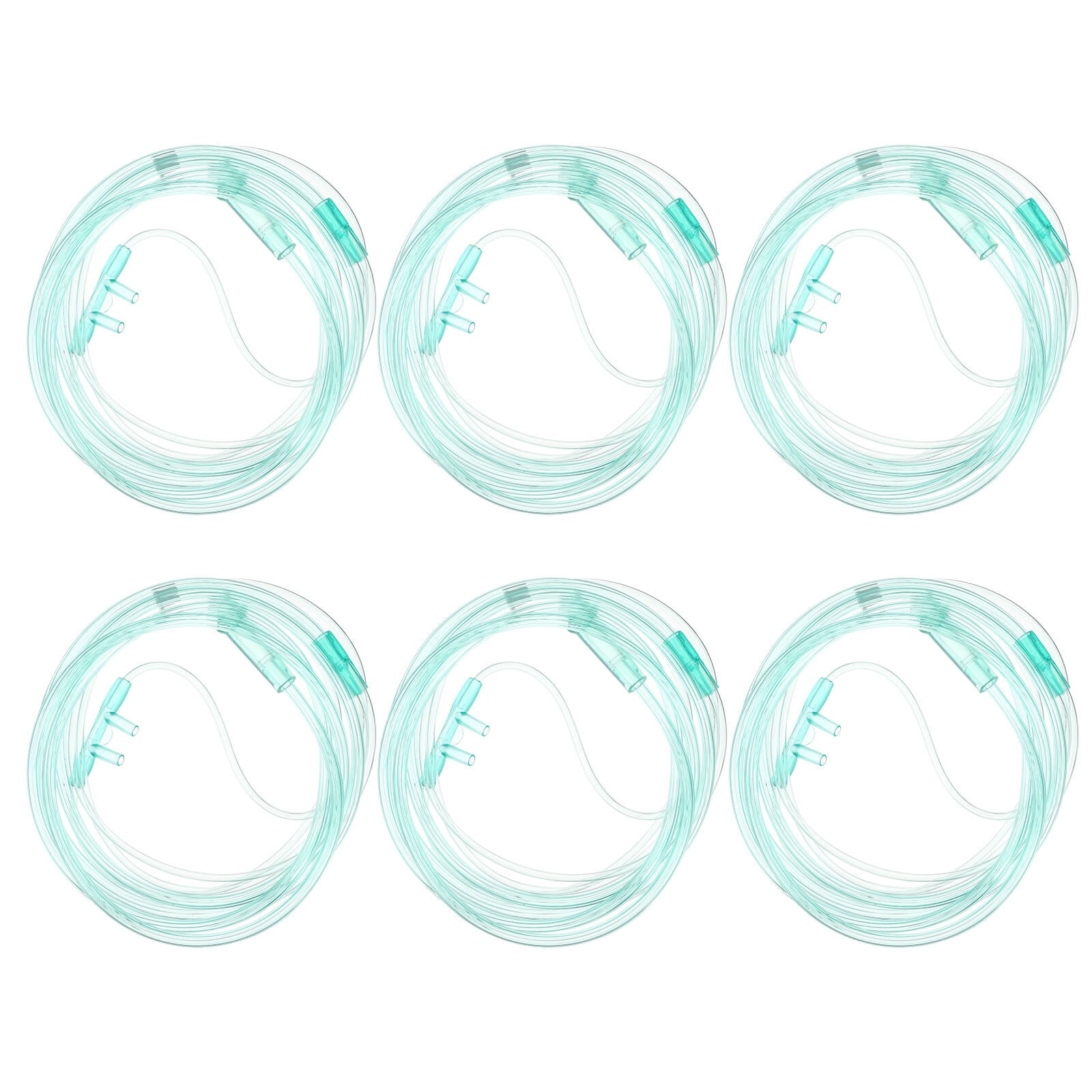 6pcs 2 Meters Oxygen Nasal Cannula Oxygen Tubes Tubing Supplies for Adults