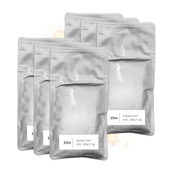 6pcs, 200g/Pack, 10m Height Cold Spark Machine Powder, 10m spark Effect for Wedding, Party, DJ Performances &Stage Events