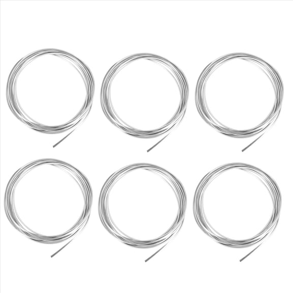 6pcs 20FT Chrome Moulding Trim Strip Car Door Edge Scratch Guard Protector Cover Silver,6 x roll of 6M Moulding Trim Strip,Silver