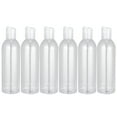 6pcs 250ml Press Type Lid Travel Bottles Portable Cosmetic Container
