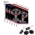 thumbnail image 1 of 6pcs 250th Anniversary Flag 250 Years of Freedom Flag with Eagle 1776-2026 Patriotic Flags Outdoor Lawn Garden Decor Doubleside Polyester, 1 of 6