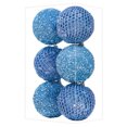 thumbnail image 1 of 6pcs 3.94" Christmas Ball Ornaments Glitter Sequin Foam Ball Shatterproof Christmas Tree Decorations Xmas Hanging Balls Set for Wedding Party Holiday Decorations(6pc-10cm), 1 of 5