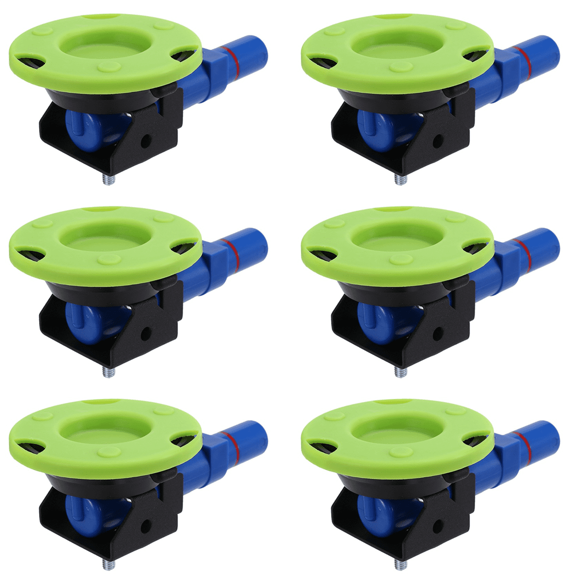 6pcs 3 Inch Concave Vacuum Cup 75mm Heavy Duty Hand Pump Suction Cup with M6 Threaded Stud