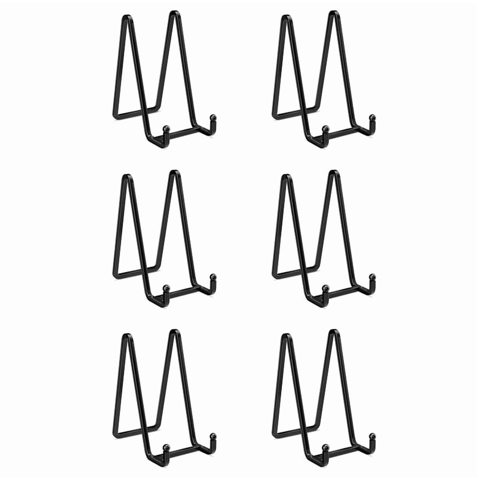 6pcs 3 Inch Plate Stands for Display Metal Frame Holder Stand Picture ...