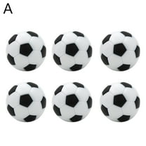 6pcs 32mm Table Soccer Foosball Fussball Football Machine Accessories Replacements Black and White Ball Kids Indoor Game