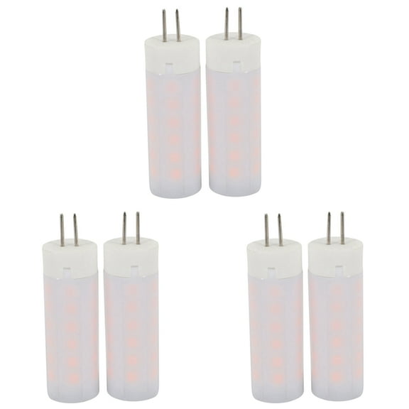 6pcs 3W 230  G4 LED Corn Lights 36 Leds SMD 2835 Flame Effect Warm White DC 12V ( Warm White, DC12V)