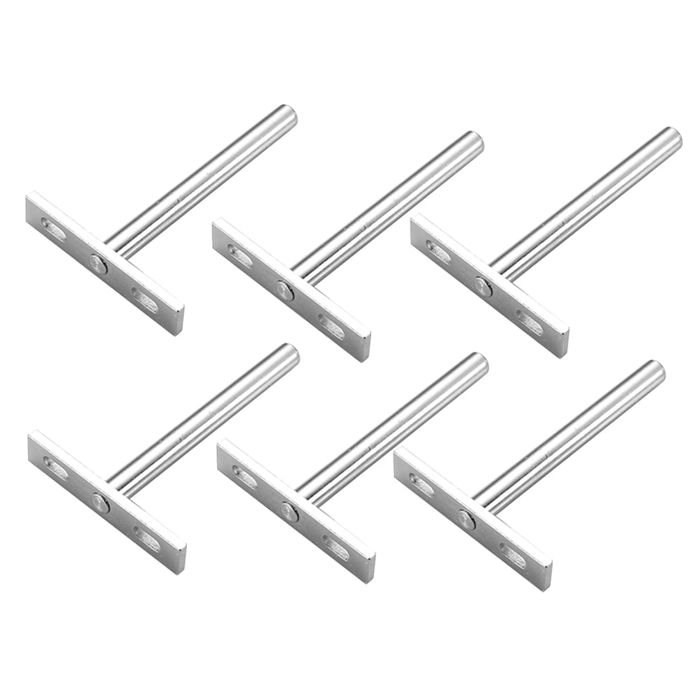 6pcs 4 Inch Floating Shelf Brackets Concealed Plank Support Wall Shelf