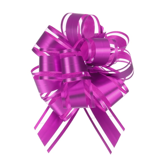 6pcs 4 Inch Large Big Pull Bow Gift Wrapping Ribbon for Car Presents, Hot Pink