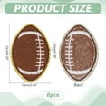 thumbnail image 1 of 6pcs 6pcs Football Embroidered Iron on Patches Rugby Self-Adhesive Cloth Patches Embroidered Applique Decoration Sewing Patches Repair Patch for T-Shirts Jackets Hats Jeans Caps Backpacks, 1 of 7
