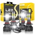 thumbnail image 1 of 6pcs 9005 9006 LED Headlights H3 Fog Light Bulb Plug&Play Kit 6000K For Mitsubishi Eclipse 1992-1999, 1 of 10