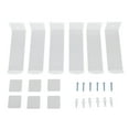 6pcs Acrylic Headband Holder Wall Clear Hanging Headband Organizer