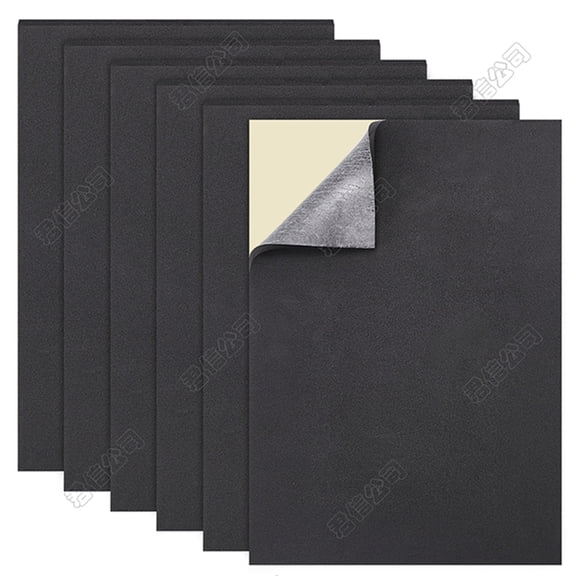 6pcs Adhesive EVA Foam Sheets For Art Supplies Paper Scrapbooking Cosplay Foamie Crafts Black 210x300x5mm