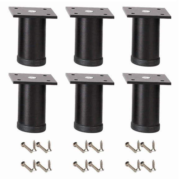 6pcs Adjustable Bed Risers With Antislip Base Load-Bearing Replacement Leg Furniture Leg Extenders for Beds And Tables