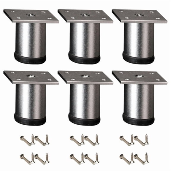 6pcs Adjustable Bed Risers With Antislip Base Load-Bearing Replacement Leg Furniture Leg Extenders for Beds And Tables