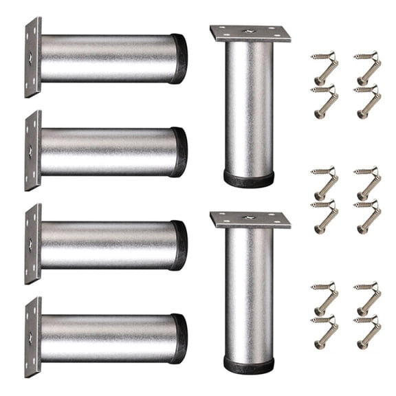 6pcs Adjustable Bed Risers With Antislip Base Load-Bearing Replacement Leg