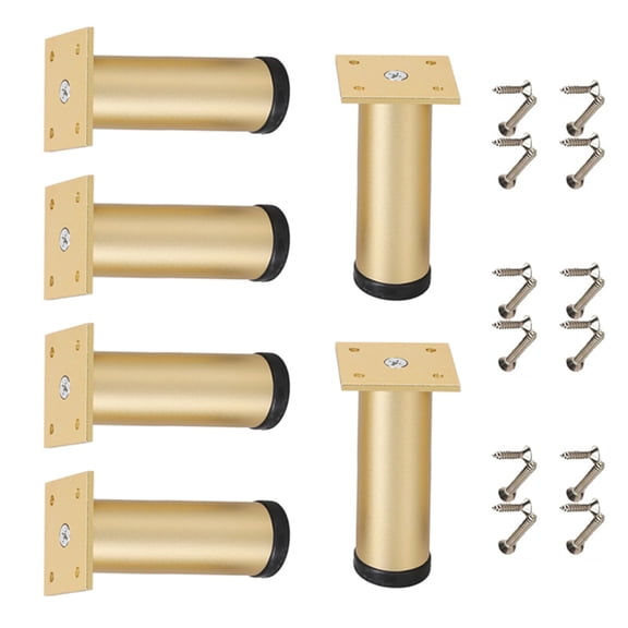 6pcs Adjustable Bed Risers With Antislip Base Load-Bearing Replacement Leg
