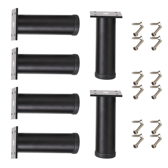 6pcs Adjustable Bed Risers With Antislip Base Load-Bearing Replacement Leg