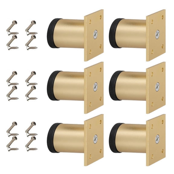 6pcs Adjustable Bed Risers With Antislip Base Load-Bearing Replacement Leg