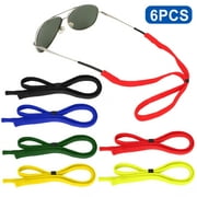 6pcs Adjustable Glasses Straps, EEEkit Eyewear Retainers, Anti-slip Sports Eyeglasses String Holders, Colorful